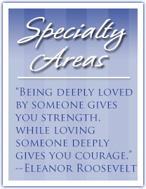 Specialty Areas - Marriage Therapy